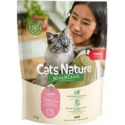Сухой корм Mera Cats Nature Sensitive Salmon (Lachs) с лососем для кошек с чувствительным пищеварением 2 кг