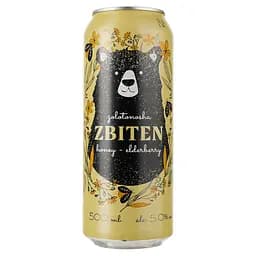 Напиток сброженный Збітєнь Золотоніський С яблоком, бузиной и медом, 5%, 0,5 л (797384)