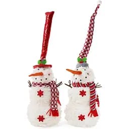 Новогодняя мягкая игрушка Bona Снеговик в шапке 18х18х46 см 1 шт. в ассортименте (000265210)