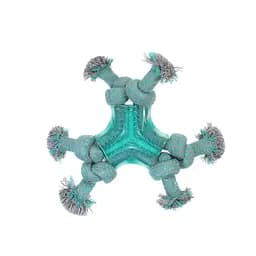 Игрушка для собак Misoko&Co Жевательная резинка с узлами из веревки light blue 20 cm