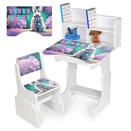 Парта со стульчиком, Зайчонок, таблица умножения, N2071-1-1