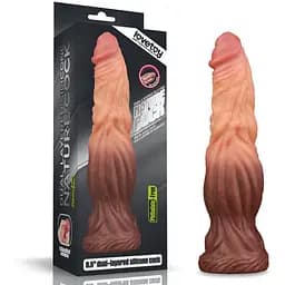 Фаллоимитатор Dual-Layered Silicone 9.5" Nature Cock 24.5 см коричневый