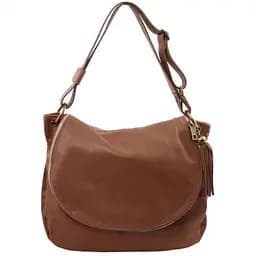 Женская кожаная сумка кросс-боди Tuscany 36х30х15 см sum0028555