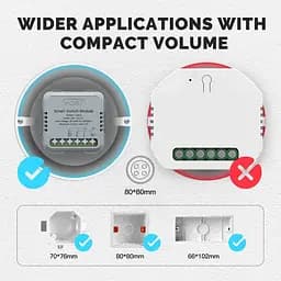 Розумне реле Zigbee Moes ZM-104-M Tuya Smart Switch 10 А - мініатюра 4