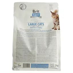 Сухий корм для котів великих порід Brit Care Cat GF Large cats Power&Vitality з качкою і куркою 2 кг - мініатюра 3