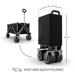 Складний туристичний візок Kinderkraft Rollster Mystic Black (KSROLL00BLK0000) - мініатюра 2