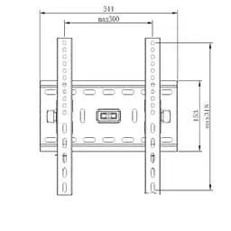Настенный наклонный кронштейн 15-42 дюймов Voltronic SH 42T до 65 кг - мініатюра 2