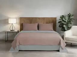 Комплект постільної білизни Soho полуторний Rose/Light gray 150х200 см (PATTERN 22-S) - мініатюра 2