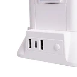 Мережевий фільтр-подовжувач TOWER 12 розеток LED-лампа 3USB + 1PD 4,8 метри Yiwu HP-5-11MF - мініатюра 9