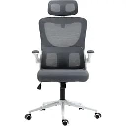 Офісне крісло GT Racer X-5728, біло-сіре (X-5728 White/Gray) - мініатюра 3