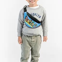 Сумка-бананка детская щенячий патруль"RAW PATROL" 32х15см,через плечо для мальчика (00271)