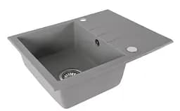 Кухонна мийка гранітна Rea North grey ZLE-00128, Сірий
