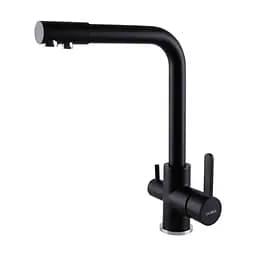 Змішувач для кухні під осмос Globus Lux GLLR-0444-10-BB Чорний матовий