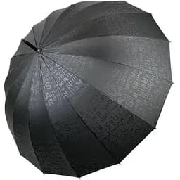 Жіноча парасолька-палиця напівавтомат Toprain 100 см чорна