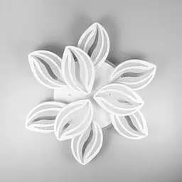 Стельова LED люстра біла на 9 пелюсток Line.F RGB підсвітка є