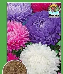 Семена Весна Астра Розовая смесь расцветок 0.2 г (18754)