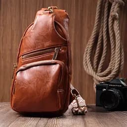 Жіноча слінг сумка Vintage через плече з екошкіри 16х30х8 см sum0026959 - мініатюра 9