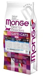 Сухий корм MONGE BWILD CAT LOW GRAIN Низькозерновий для дорослих кішок з анчоусами 10 кг