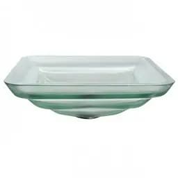 Умивальник скляний Kraus Single-Tone GVS-930FR-19MM, Прозорий