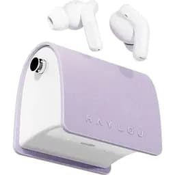 Навушники бездротові Xiaomi Haylou Lady Bag TWS в кейсі фіолетові