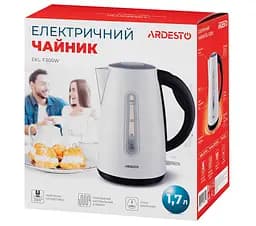 Електрочайник Ardesto EKL-F300W White 1.7 л 2150 Вт - мініатюра 4