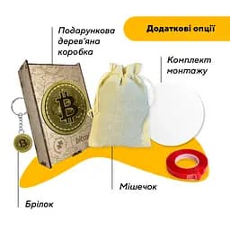 Пазл деревяний Біткоїн Bitcoin, А5, Картонна коробка 35 елементів - мініатюра 5