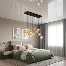 LED люстра каскадна Levistella 999150F-11 AB+AM модерн 22 W на 11 плафонів - мініатюра 5