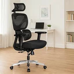 Крісло Mealux D1 Duo Air Fabric Black (HF-D1 Duo F/B) - мініатюра 2