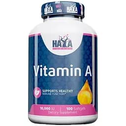 Витамин А Haya Labs Vitamin A 10000 МЕ 100 гель капсул