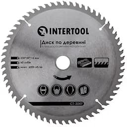 Диск пильный по дереву Intertool 230 х 60T х 30 мм