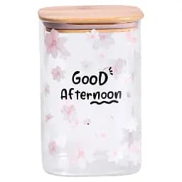 Банка для сипучих продуктів Yiwu HP-34-23 з герметичною кришкою на 1.2 л 