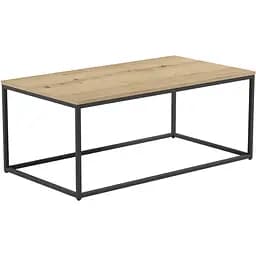 Стіл журнальний лофт Orange-Line ОП-192 600х1100х450 мм Чорний/Дуб Евок прибережний