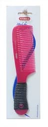 Гребінець-планка Titania з гумовою ручкою, 20,5 см, малиновий (1812-6 малин)