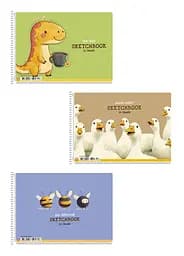 Комплект 3 шт. альбомів для малювання. Альбом Школярик А4 20 арк. 100г/м2 8542 4823088244007