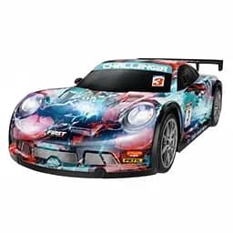 Машина на радіокеруванні LH-C 079-03, з підсвічуванням, акумулятор 3.7V, протиударний корпус, пульт 2.4GHz, Червона