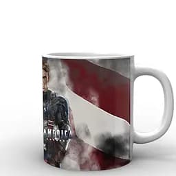 Кружка GeekLand Captain America флаг в дымке CA.02.012 330 мл белая