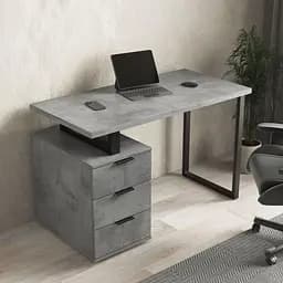 Компьютерный стол с тумбой на три выдвижных ящика Loft FHX-3 Бетон Тефра