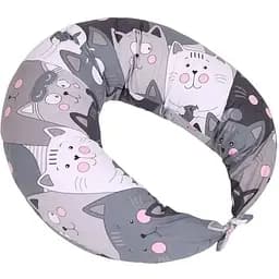 Подушка для беременных и кормления MirSon №5025 Color Line Кот Батон 30х170 см серая (2200010969863)