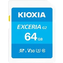 Карта пам’яти KIOXIA EXCERIA G2 SDXC 64GB U3 V30 (LNEX2L064GG4)