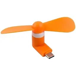 Вентилятор мобильный Type-C оранжевый