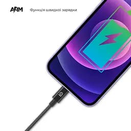 Кабель ArmorStandart AMQGJ2B Lightning to USB-C Cable 1m black (ARM64293) - мініатюра 4