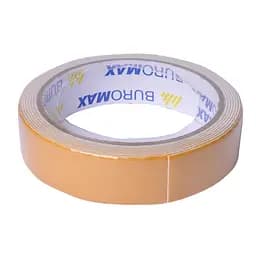 Клейка стрічка двостороння BUROMAX BM.7514 на пінній основі, 24 мм х 2 м
