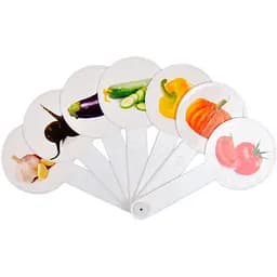 Віяло Кольори та овочі, 2 шт. в упаковці