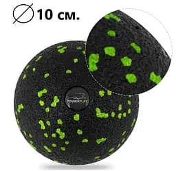 Набір для масажу та йоги PowerPlay PP_4093 EPP (3 м'ячики + валик масажер 15*5,3 см) Green + гумка 5,5 кг (PP_4093_Green) - мініатюра 6