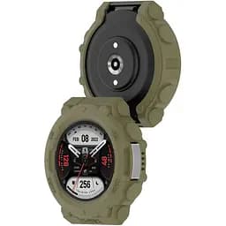 Чохол-бампер DK для Xiaomi Amazfit T-Rex 2 (A2169) Силікон Outlines (green) - мініатюра 2