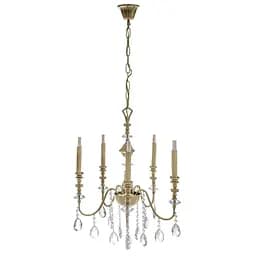 Люстра свічка Brille підвісна кришталева G9 40W BZ (BCL-680S/5)