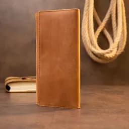 Портмоне в стилі ретро і матової шкіри 14295 Vintage рудий - мініатюра 5