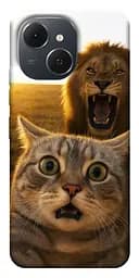 Чехол itsPrint Shocked cat and lion для TECNO Spark 40C