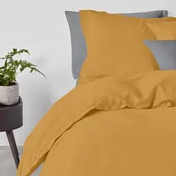 Комплект постільної білизни Cosas Curcuma CS1 Полуторний гірчичний (Ranfors_Mustard_El-Graphite_160) - мініатюра 2