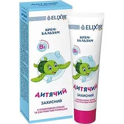 Крем-бальзам детский Elixir защитный с оливковым маслом и экстрактом ромашки 75 мл